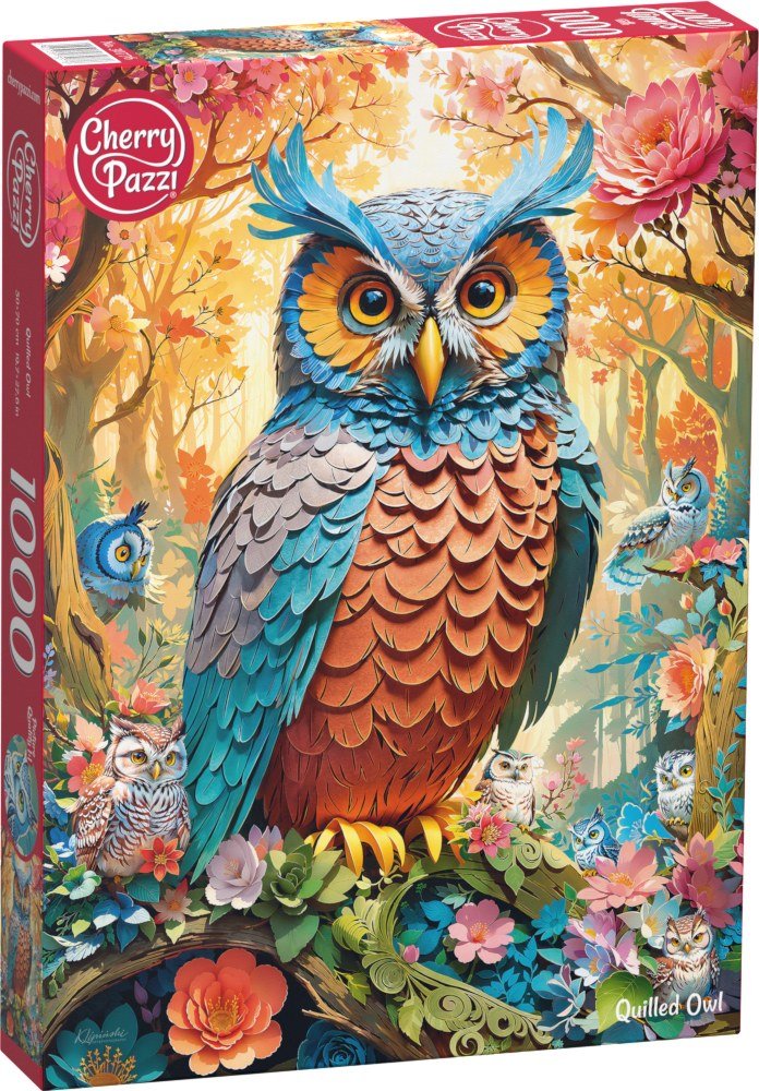 puzzle 1000 cherrypazzi quilled owl 30776