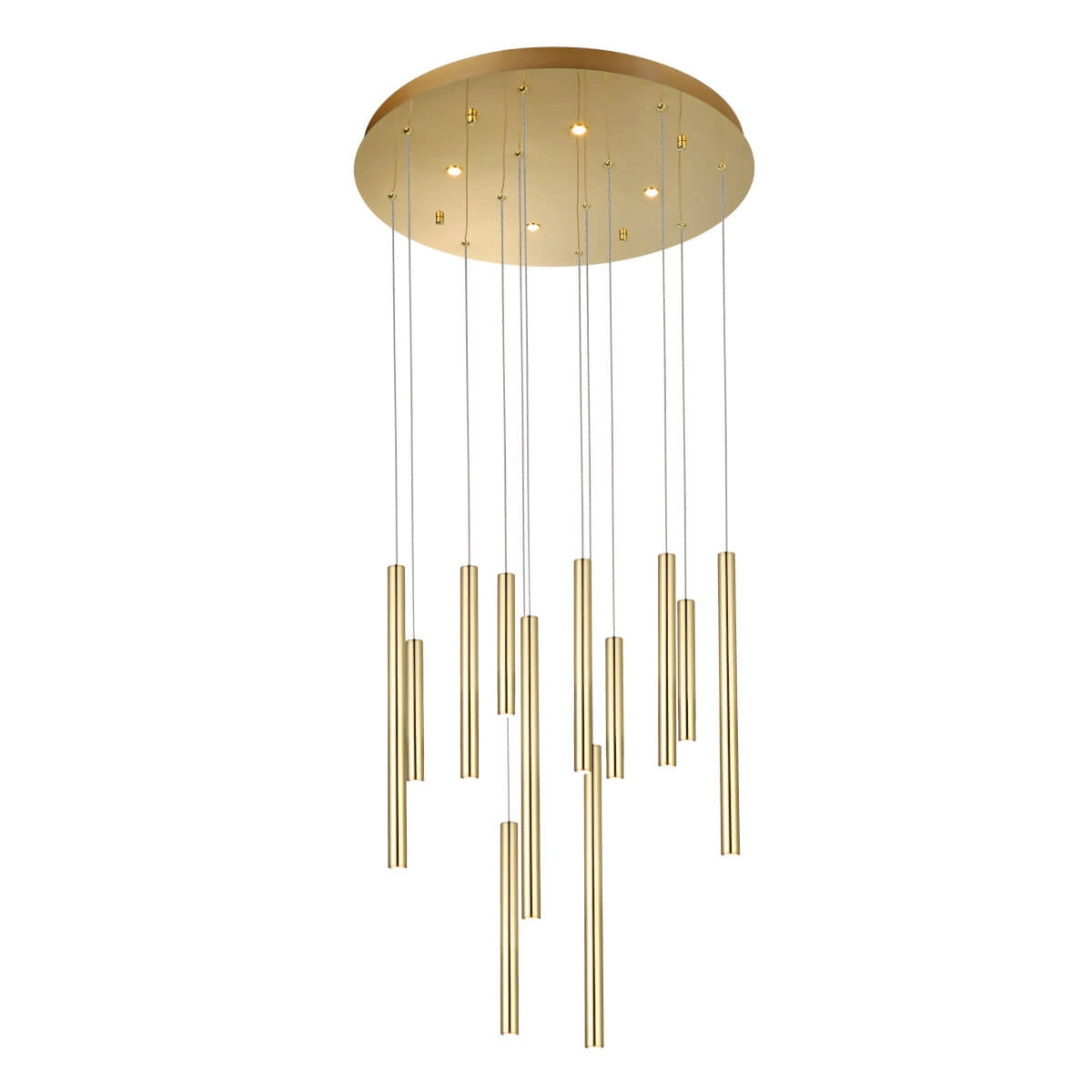 Metalowa lampa wisząca ILIOS AZ5745 Azzardo LED 64W 3000K tuby złoty