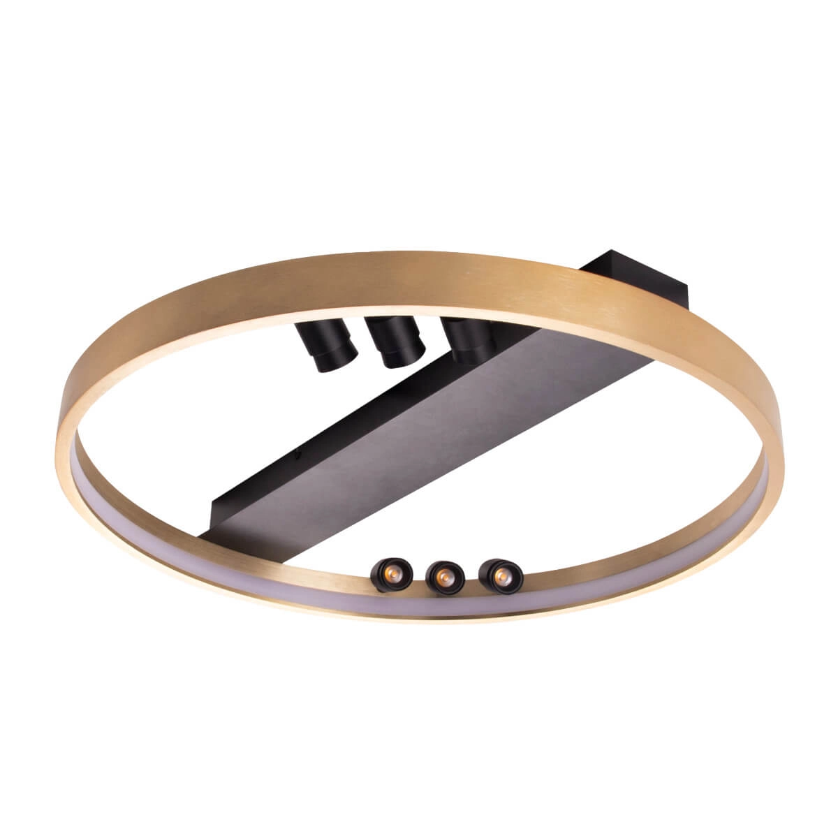 Sufitowa lampa SERAFINO AZ5832 Azzardo LED 34W 3000K ściemnialna złota czarna