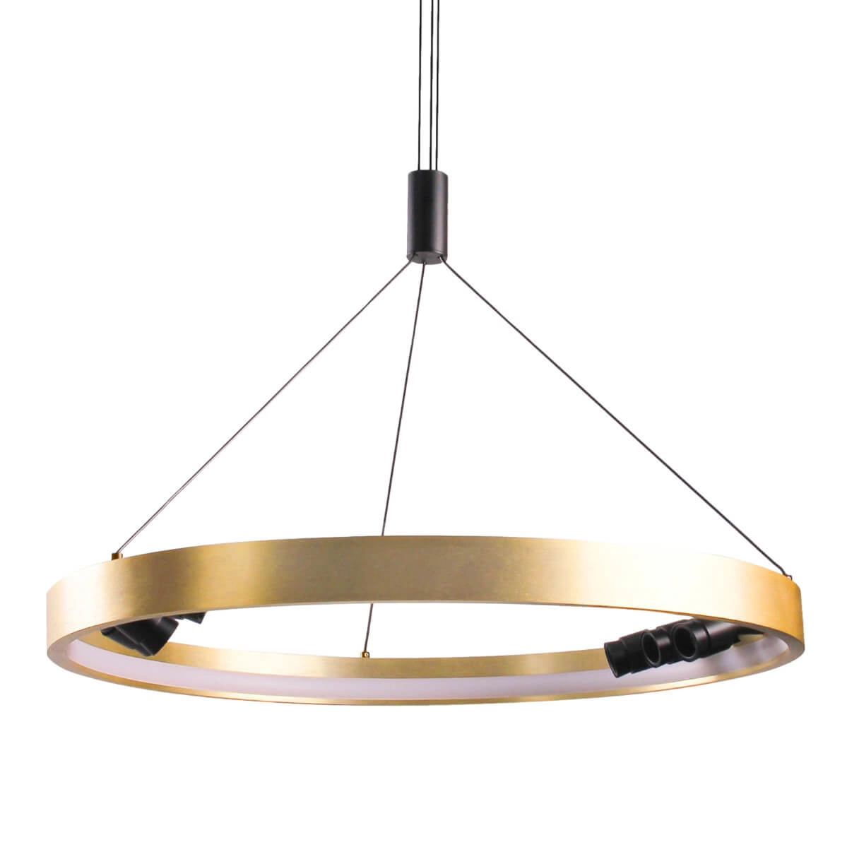 Wisząca lampa SERAFINO AZ5834 Azzardo LED 34W 3000K metalowa czarna złota