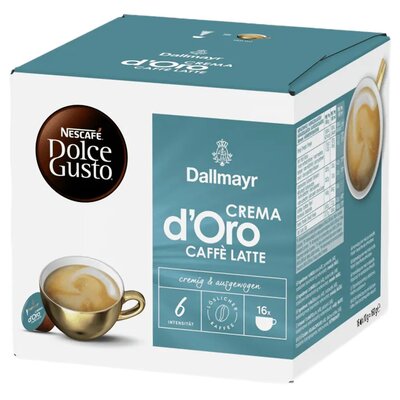 Kapsułki NESCAFÉ® Dolce Gusto® Dallmayr Crema d'Oro Caffè Latte 16 sztuk