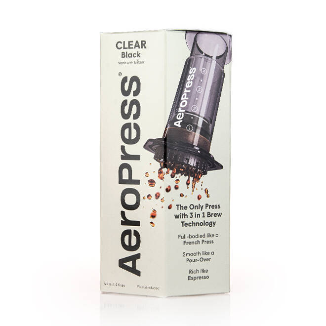 AEROPRESS CLEAR CZARNY