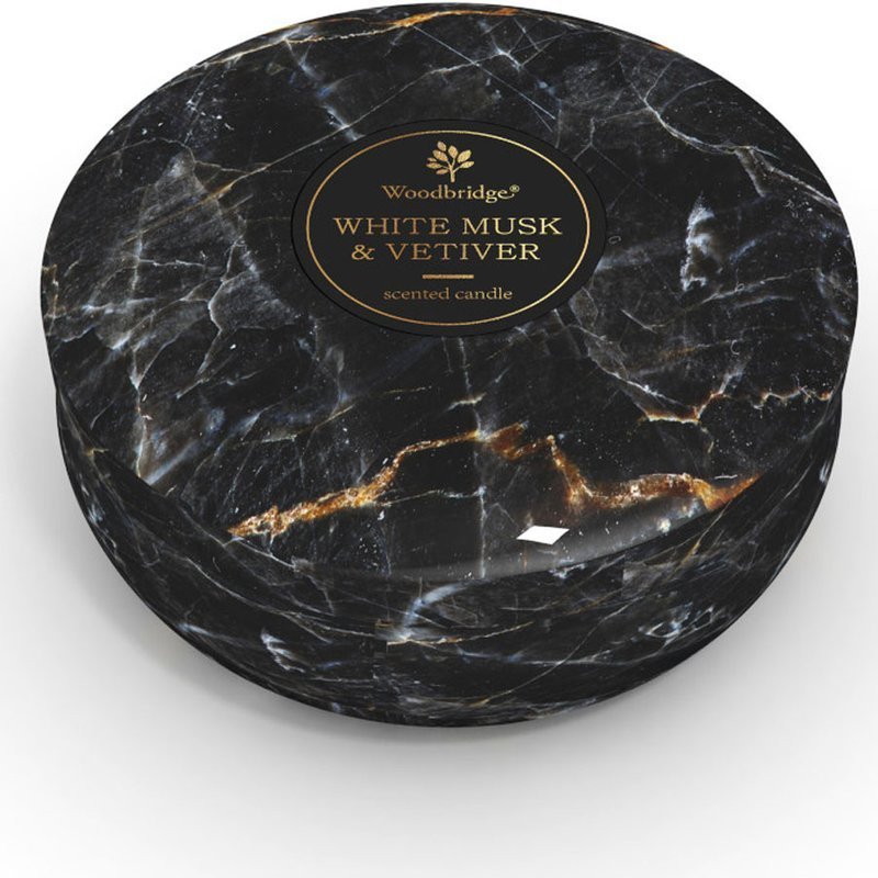 Woodbridge świeca zapachowa puzderko 3 knoty 470 g - White Musk & Vetiver