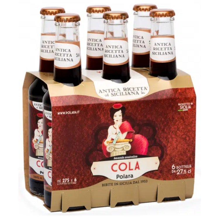 Napój gazowany COLA zestaw 6 szt napój z Sycylii mocno gazowany
