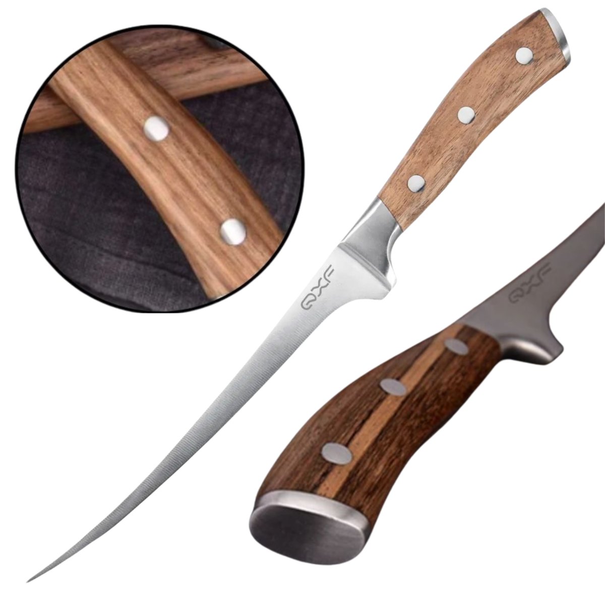 Japanknife Nóż Japoński Do Filetowania, Stal, 18,3cm