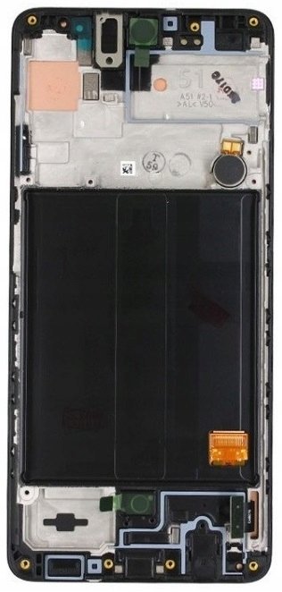 Ekran Samsung A51 z Ramką OLED Wyświetlacz LCD