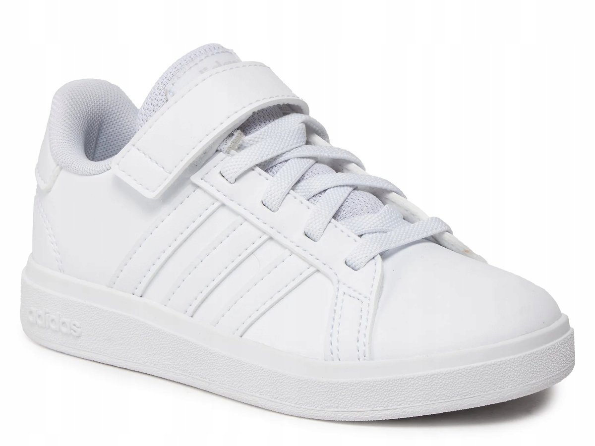 BUTY dziecięce ADIDAS GRAND COURT 2.0 EL K sportowe FZ6160 białe 28,5