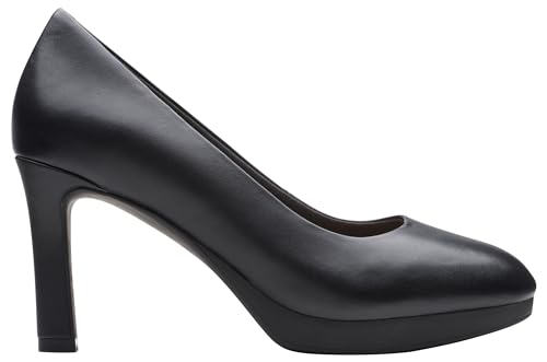 Clarks Ambyr2 Braley damskie czółenka, Czarna skóra, 39 EU