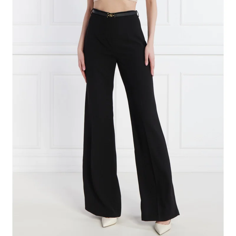 Elisabetta Franchi Spodnie z paskiem | Loose fit