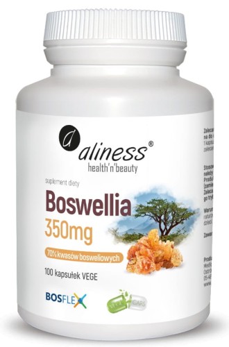 Aliness Boswellia 350mg 100vkaps. Wsparcie stawów