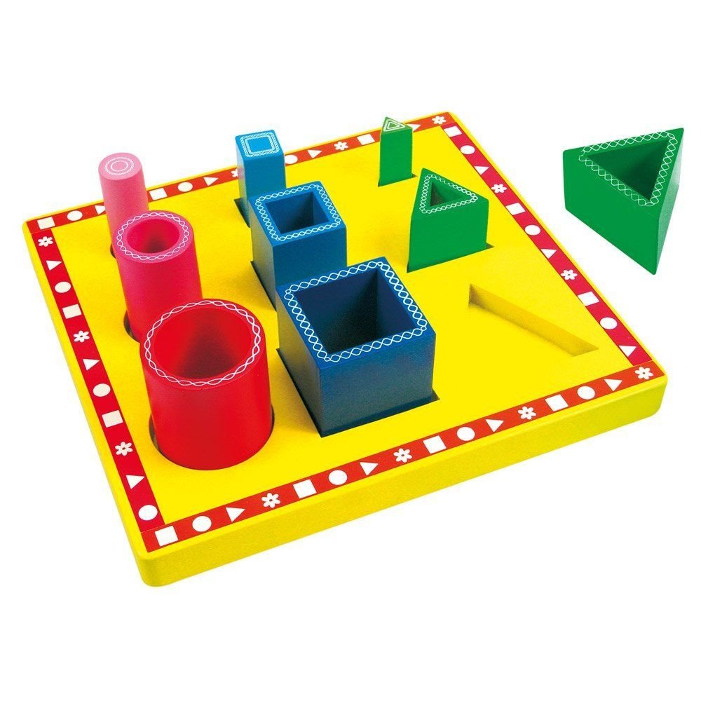 Bino, układanka drewniana Kształty i kolory