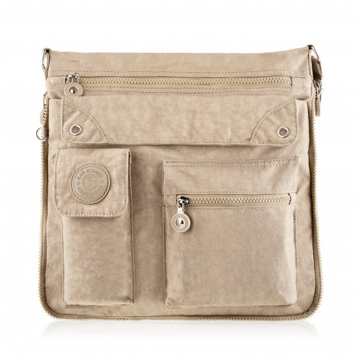 Torba Listonoszka Na Ramię Raportówka Beżowa Sp-05-Bg