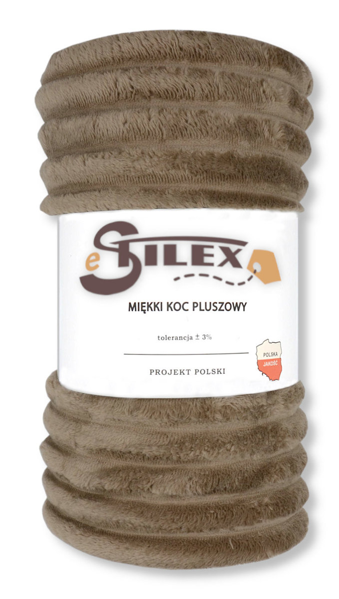 Miękki Koc Pluszowy 200X220 Pati Jasny Brąz