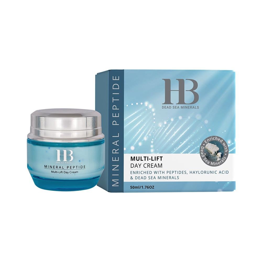 H&B, Liftingujący krem na dzień z peptydami i kwasem hialuronowym, 50ml