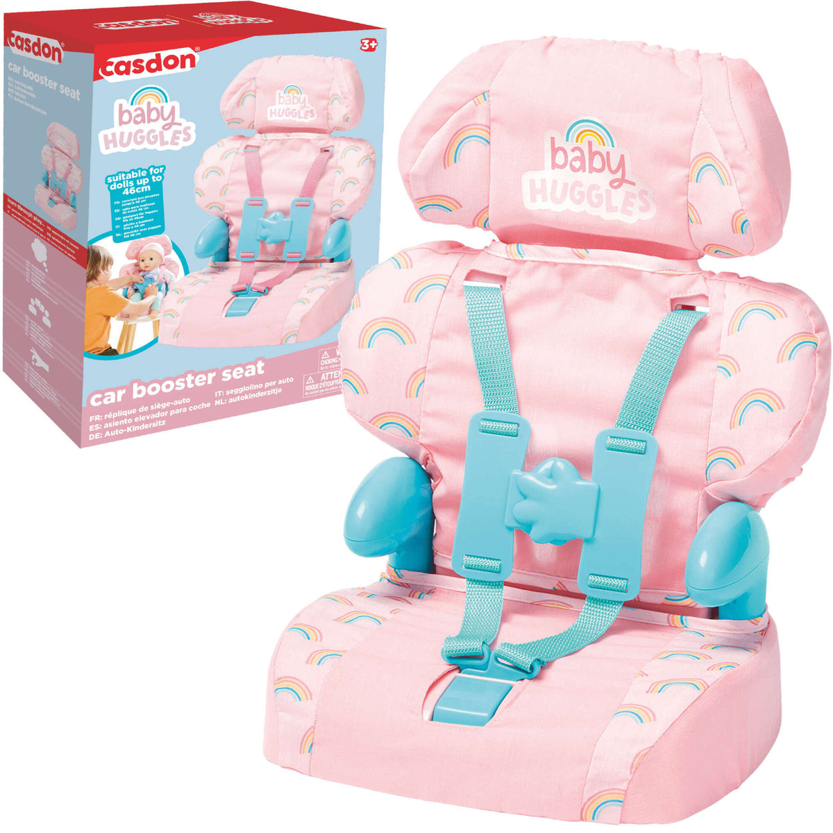 Fotelik samochodowy dla lalek Baby Huggles do 46 cm Casdon