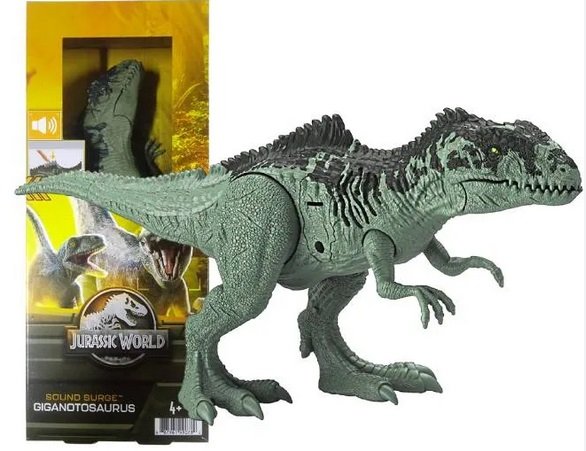 Figurka 30Cm Gigantozaur Gigantosaurus Jurassic World Z Dźwiękiem