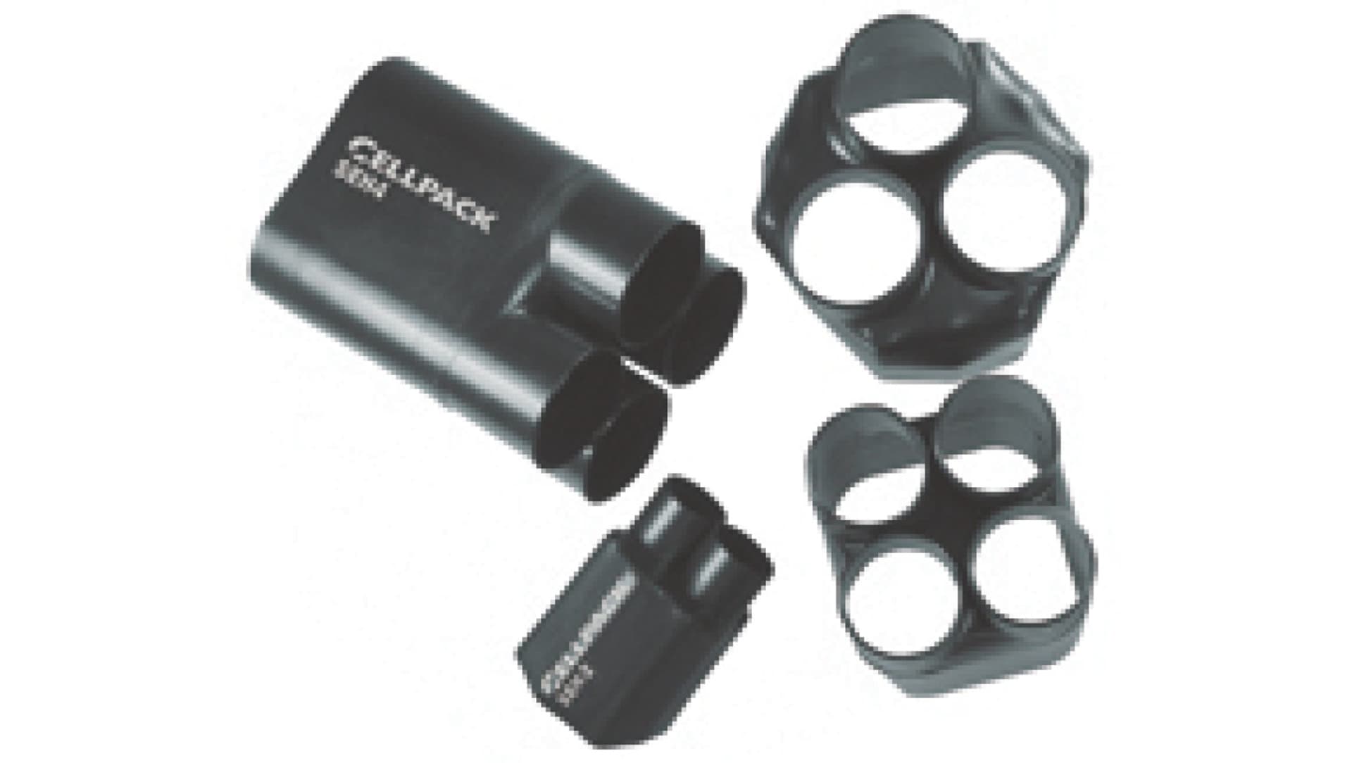 CellPack Palczatka termokurczliwa 2,5-25mm2 2-żyłowa SEH2 /30-10/ czarna 125374 125374