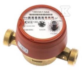 Wodomierz BMETERS GSD8-RFM, 3/4 cala DN20 4 m3/h ciepła woda, przyłącze 1 cal, R100/R50
