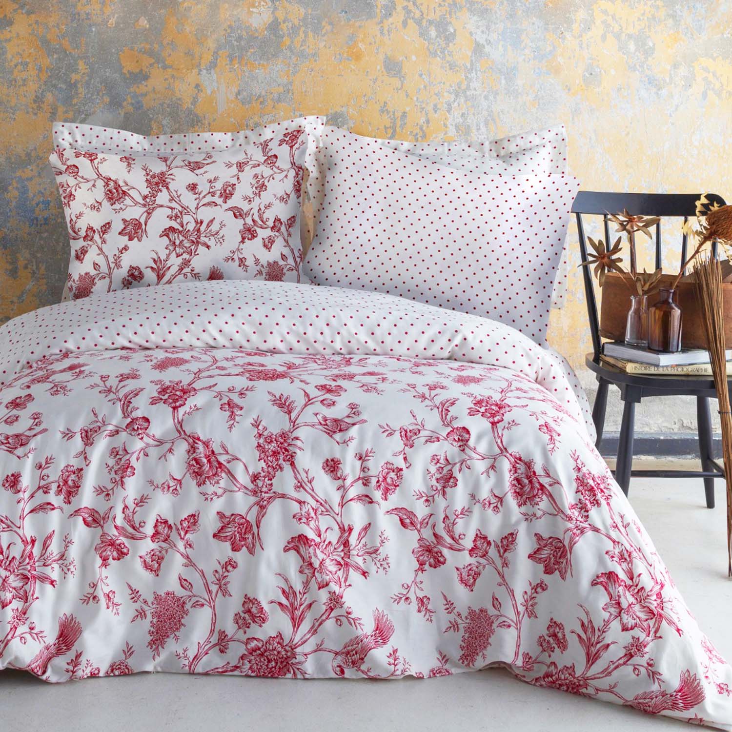 Pościel 220x200 satyna bawełniana w pudełku Rose Blanc Luxury