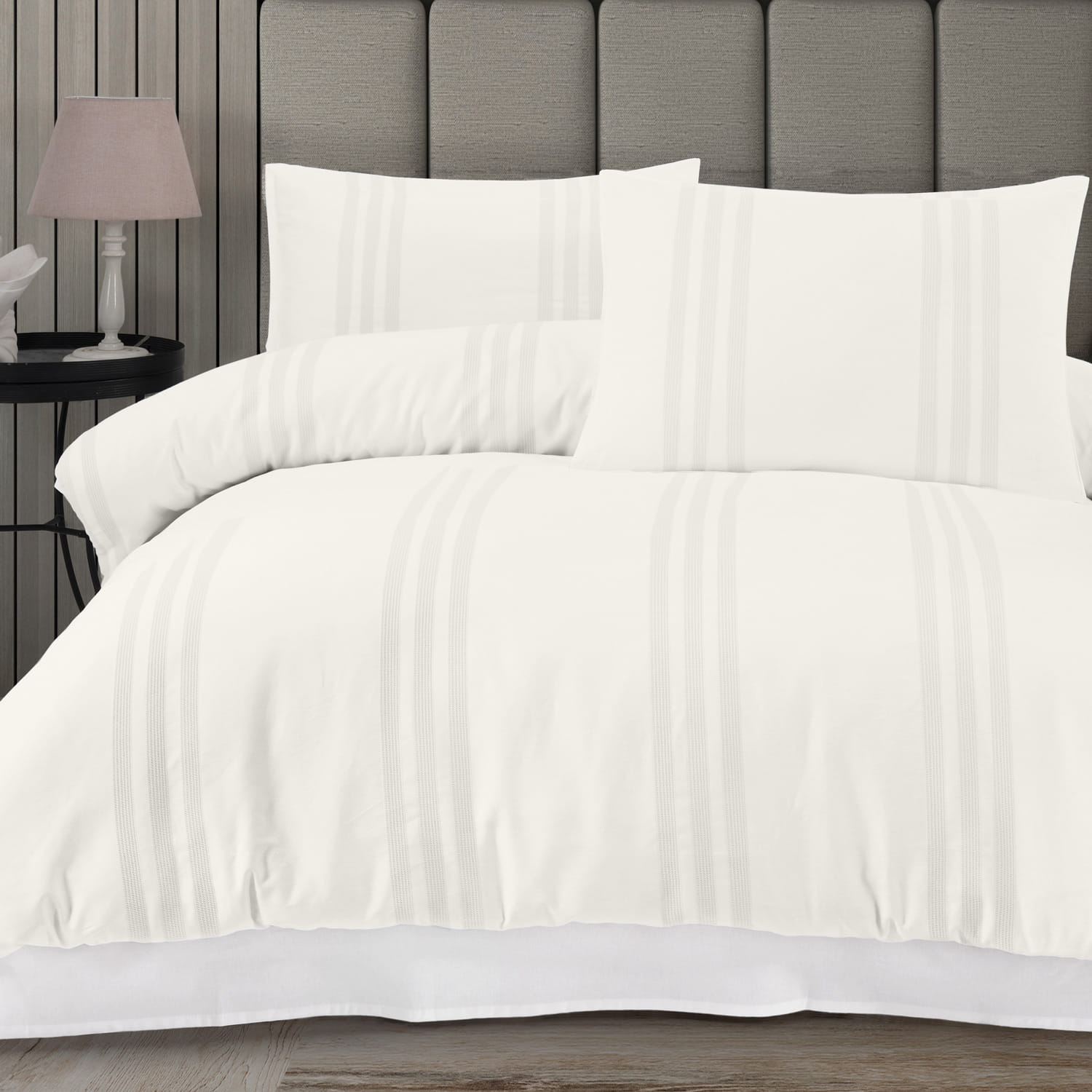 Pościel 220x200 bawełniana Melkor Cream w pudełku