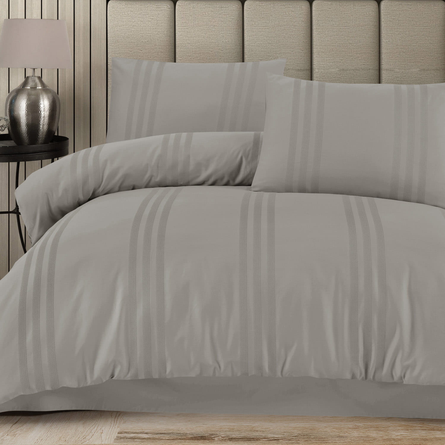 Pościel 220x200 bawełniana Melkor Grey w pudełku