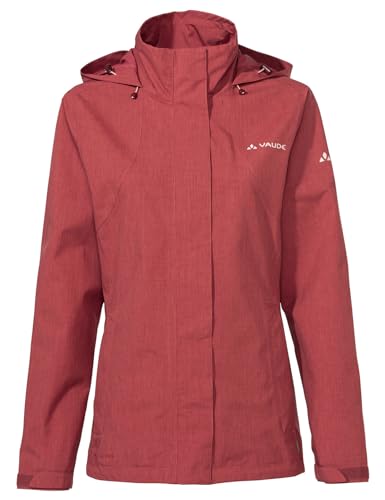 VAUDE Kurtka przeciwdeszczowa – Rosemoor Jacket II, damska kurtka przeciwdeszczowa, wodoszczelna i oddychająca, funkcjonalna 2-warstwowa kurtka outdoorowa, słup wody 10 000 mm, kurtka przejściowa lub