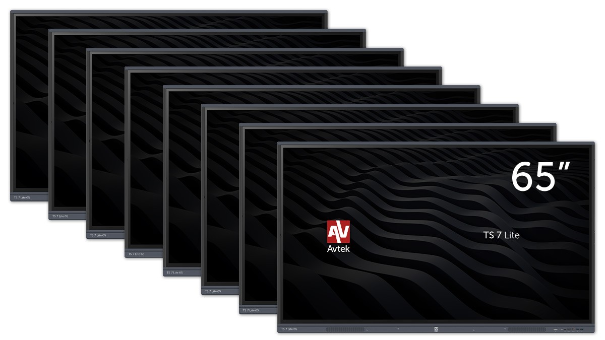 Zestaw Aktywna Tablica 8 x monitor interaktywny Avtek TS 7 Lite 65