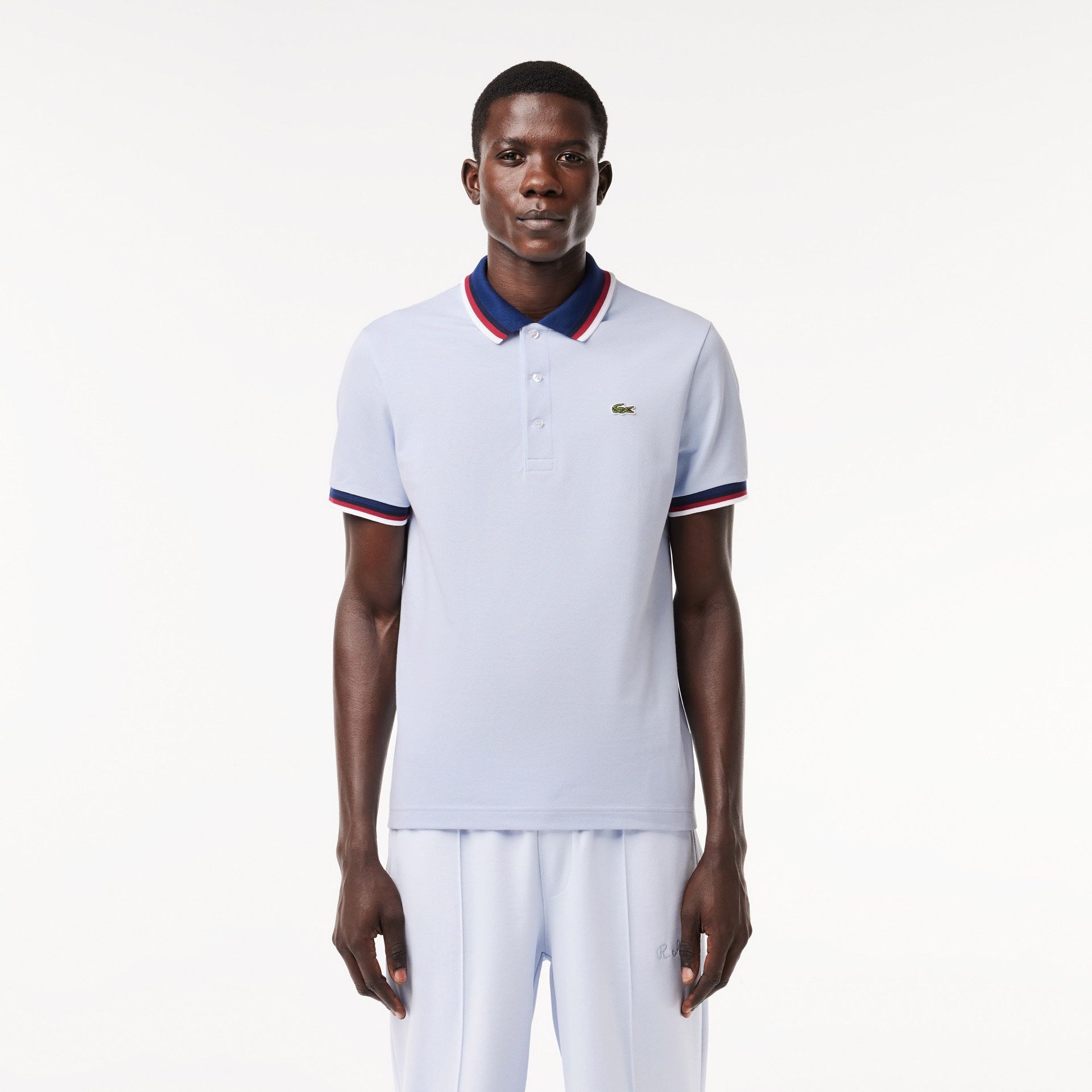 Koszulka polo Lacoste Regular Fit Stretch z piki bawełnianej z kontrastowym kołnierzykiem