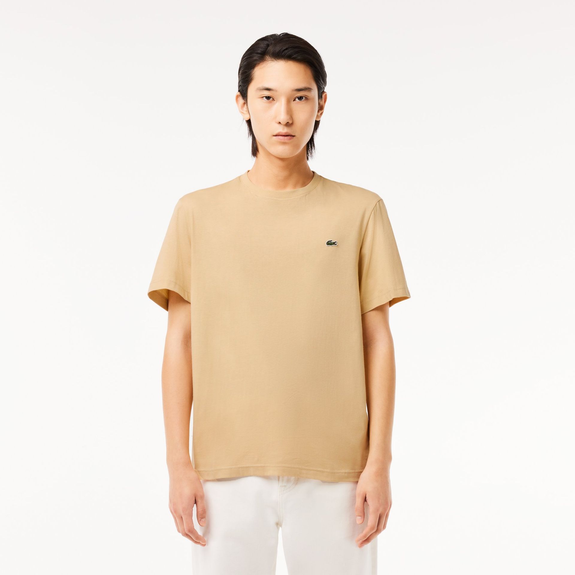 Lacoste męski T-shirt bawełniany z okrągłym dekoltem