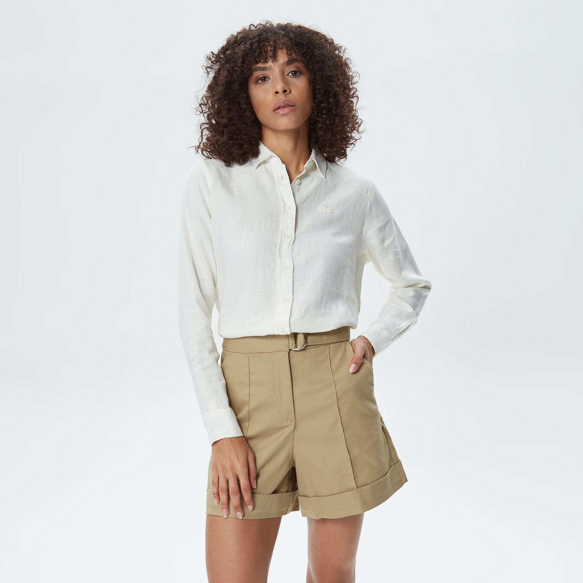 Lacoste damska koszula tkana