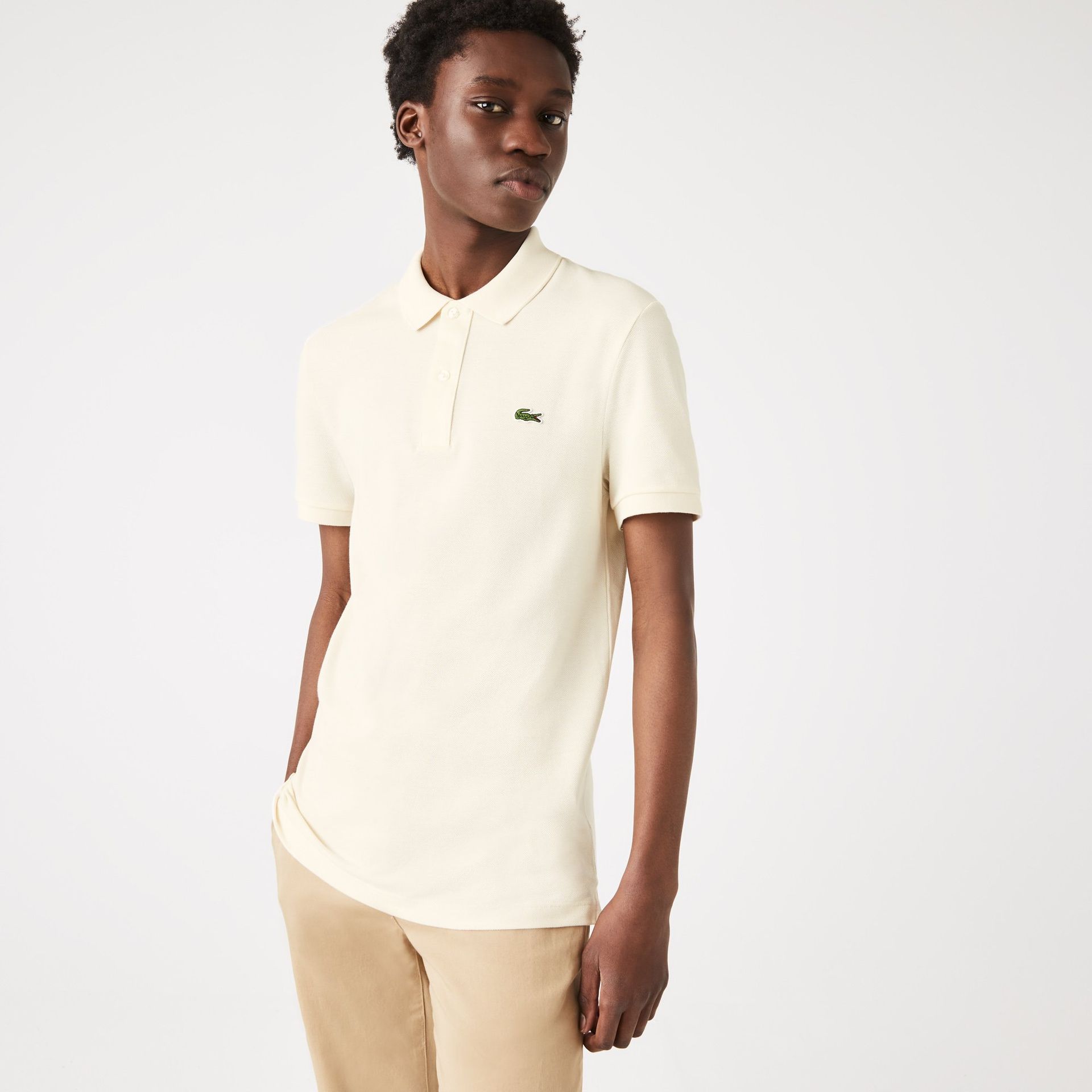 Oryginalna bawełniana koszulka polo Lacoste L.12.12 Slim Fit Petit Piqué