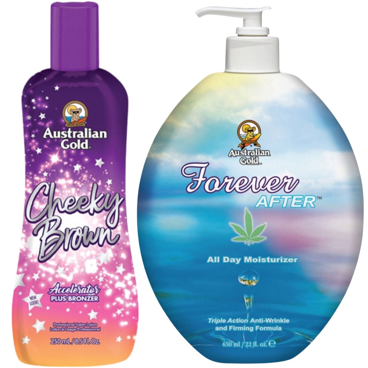 Australian Gold, Cheeky Brown + Forever After Po Opalaniu