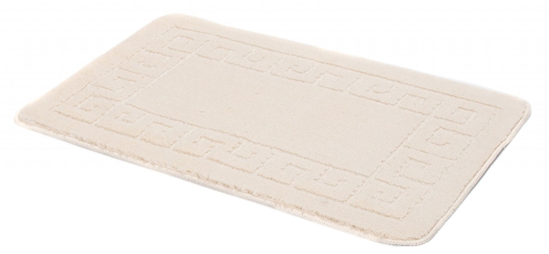 Prostokątny kremowy chodniczek łazienkowy H7-H43