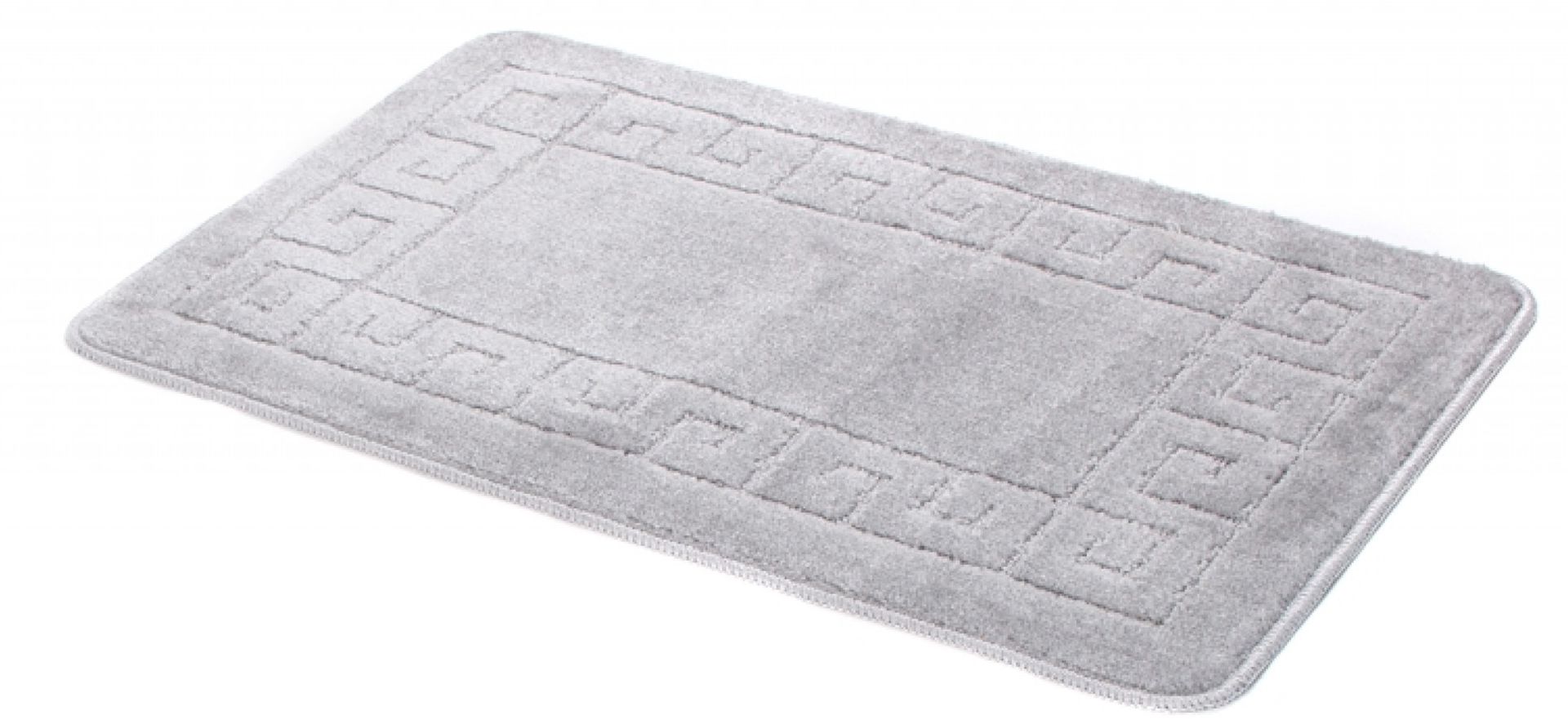 Nowoczesny popielaty dywanik łazienkowy H5-E12