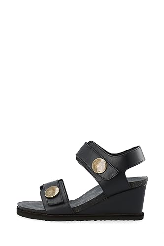 CA'SHOTT A/S Casditte 61201211 sandały damskie z rzepem, czarny, 42 EU