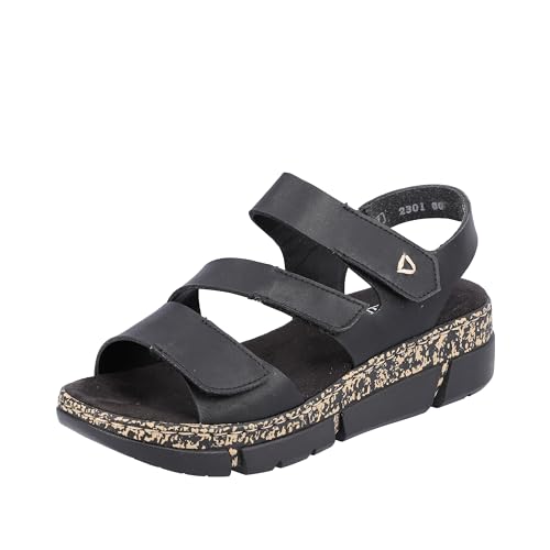 Rieker V2301 sandały damskie, czarny, 42 EU