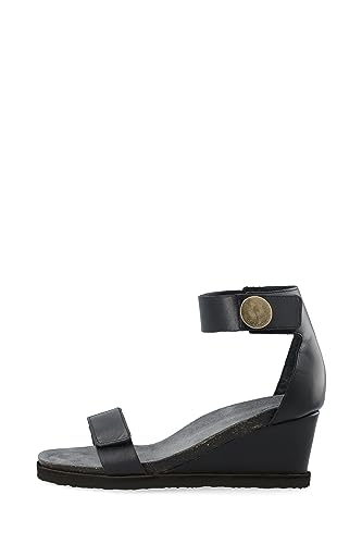 CA'SHOTT A/S Casditte 61201214 High Cut Leather sandały damskie płaskie, czarny, 42 EU