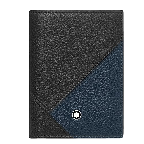 Montblanc MST Soft Grain Geometry BCH BK/Bl Portfel, Dorośli Unisex, Wielobarwny (Wielobarwny), Jeden rozmiar