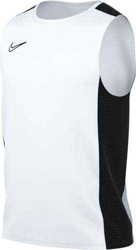 NIKE Bez rękawów Topy męskie, Biały/czarny/czarny, S