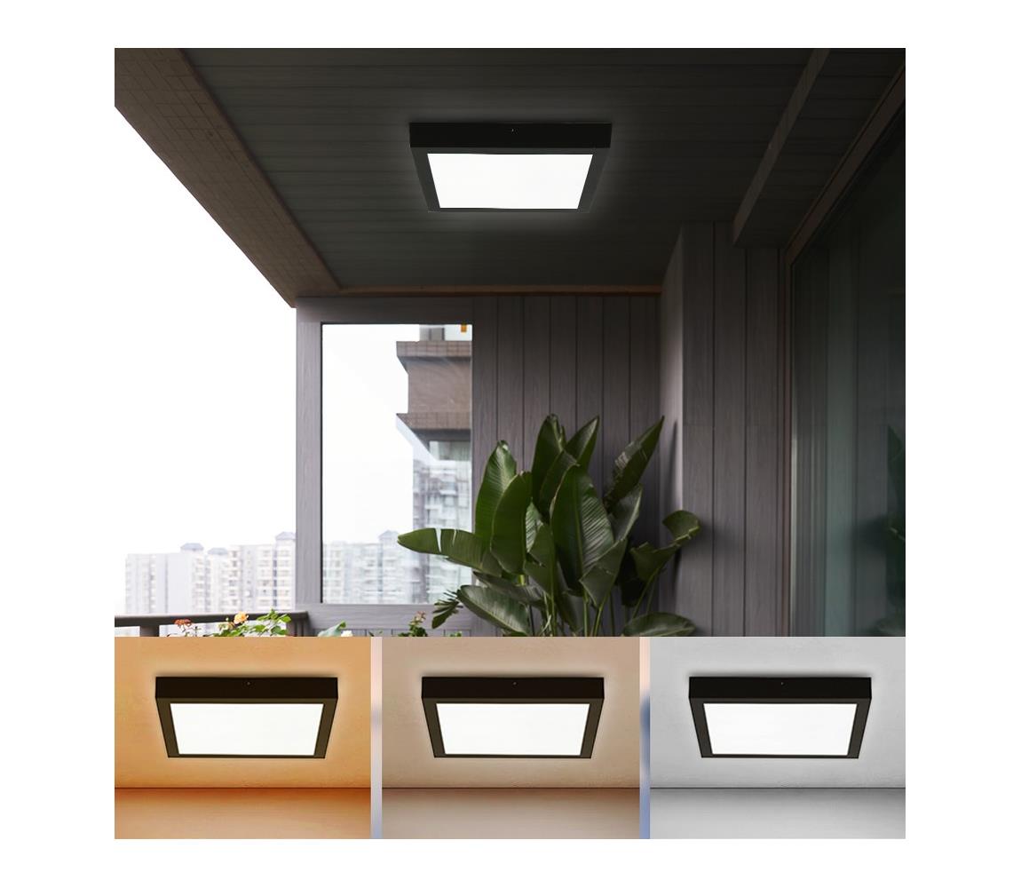 Brilagi - LED Oświetlenie łazienkowe FRAME LED/24W/230V 3000/4000/6000K IP44 czarny