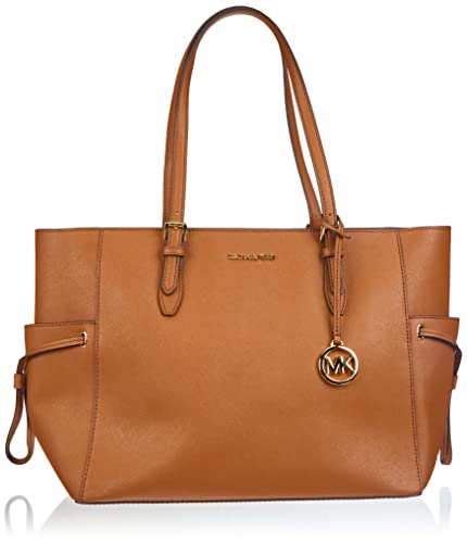 Michael Kors Gilly duża torba podróżna ze sznurkiem na ramię torba na ramię bagaż, Brązowy, Large