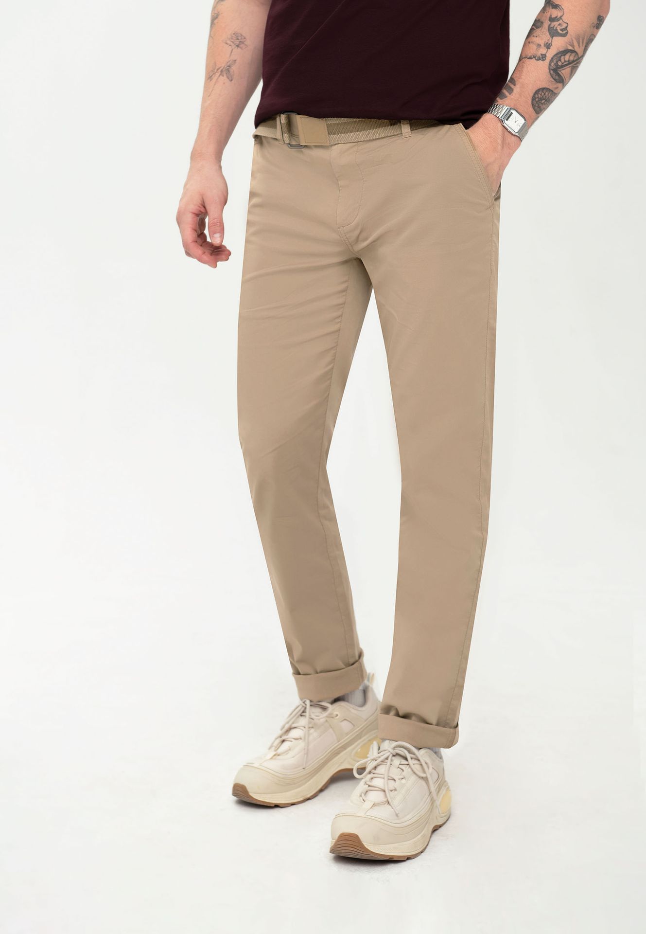 Spodnie chinosy, Regular Fit, R-MATTER - Volcano
