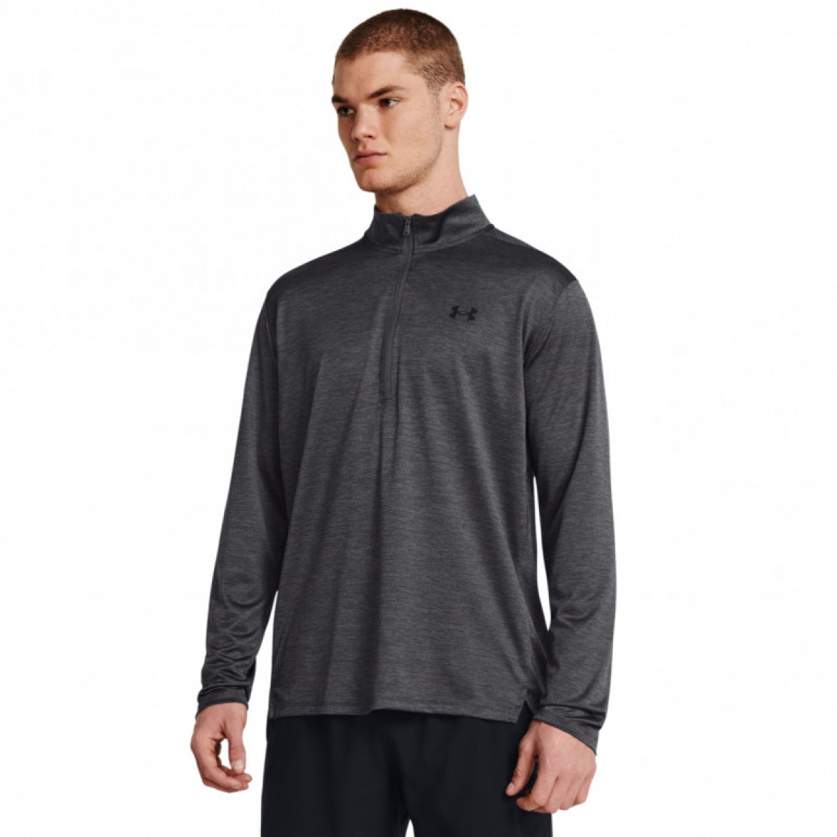 Męski longsleeve treningowy Under Armour UA Tech Vent 1/2 Zip - szary - UNDER ARMOUR