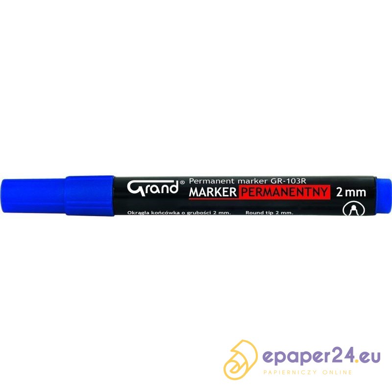 MARKER PERMANENTNY GRAND GR-103R, NIEBIESKI