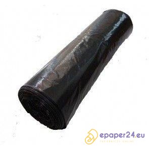 WORKI NA ŚMIECI 120 L LDPE CZARNE 25SZT W ROLCE
