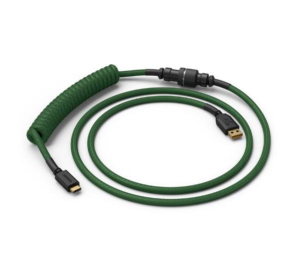 Glorious PC Gaming Race Coil Cable Forest Green USB-C - USB-A (GLO-CBL-COIL-FG) Zielony
