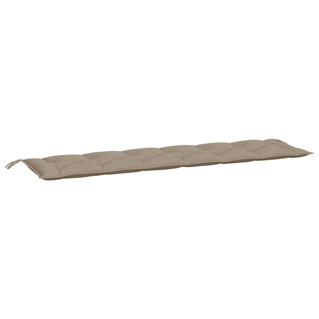 Poduszka na ławkę ogrodową, taupe, 200x50x7 cm, tkanina