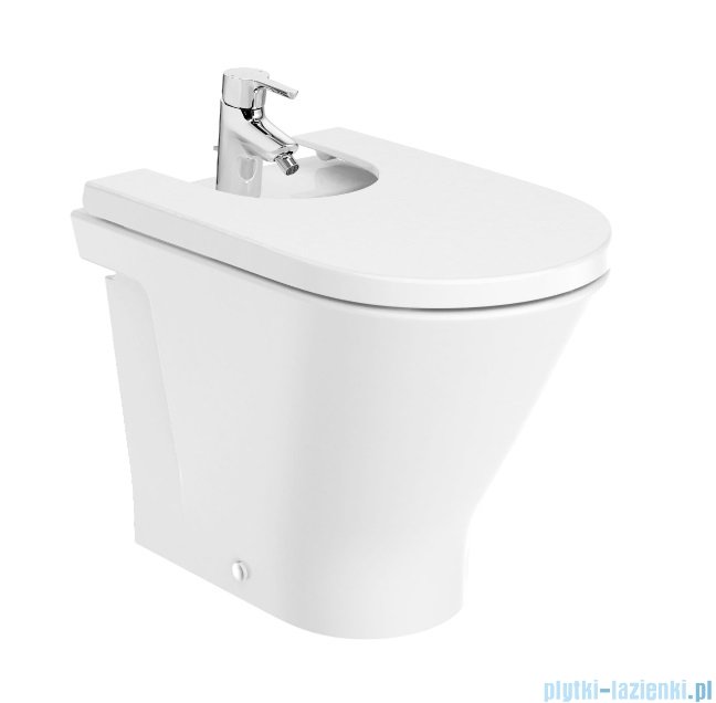 Roca Gap Round bidet stojący przyścienny biały SUPERGLAZE  A3570N7S00