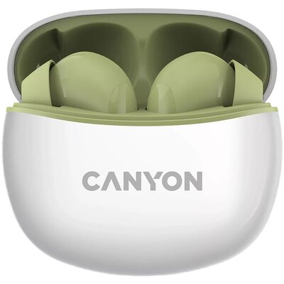 Canyon TWS-5 BT (CNS-TWS5GR) Biała/Zielona
