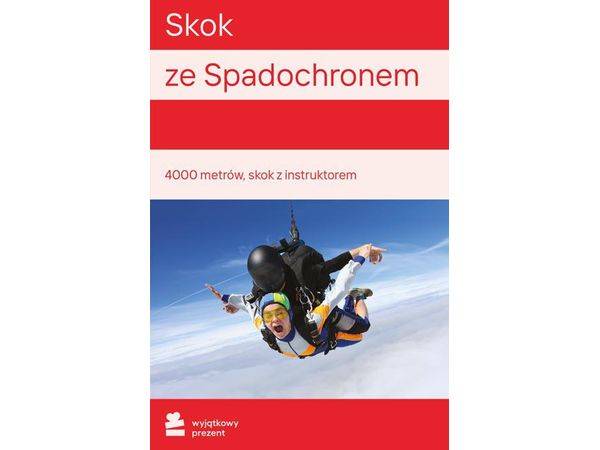 WYJĄTKOWY PREZENT Skok ze Spadochronem